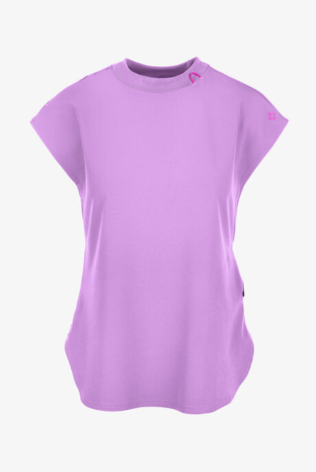 Med Couture Amp Women's 2-Pocket STRETCH Tuck in Dolman Crew Neck Scrub Top