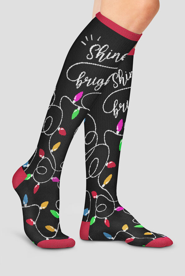 Calcetines de compresión Cherokee Shine Bright para mujer - 10-15 mmHG - null - 2