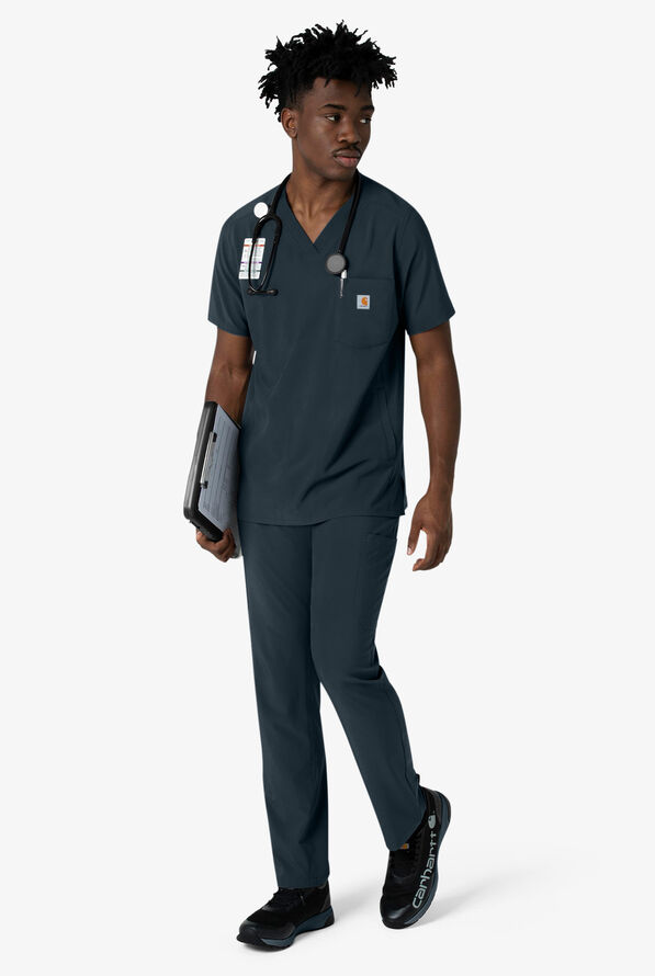 Pantal&oacute;n m&eacute;dico Carhartt Cross-Flex STRETCH estilo cargo con 8 bolsillos para hombre - Navy - 5