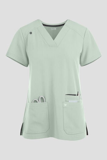 Blusa m&eacute;dica Koi Next Gen Hustle and Hear con cuello en V y 3 bolsillos para mujer