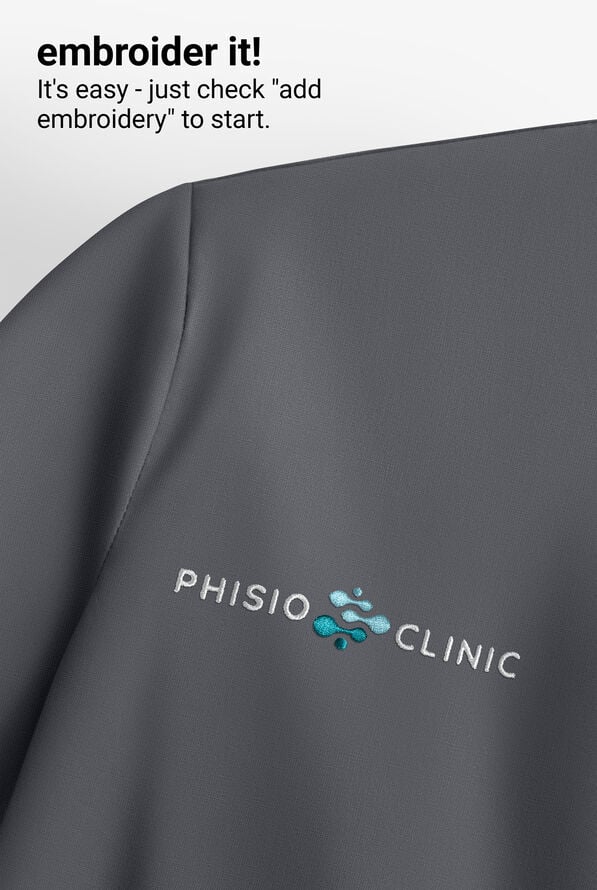 Wink Renew Women's 2-Pocket STRETCH Knit-Trim Dolman Tunic V-Neck Scrub Top - Pewter - 4