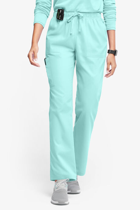 Butter-Soft Originals Women's 7-Pocket Mid Rise Straight Leg Cargo Scrub Pants