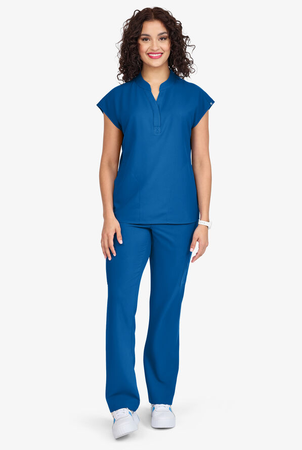 UA Exclusive Bella by Zavate Essentials Women's 5-Pocket STRETCH Cargo Scrub Pants - Royal - 4