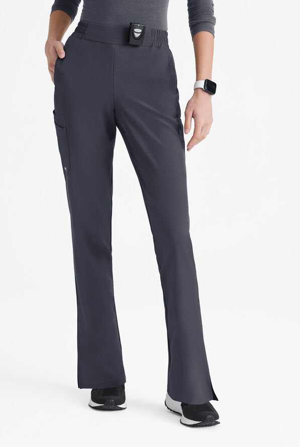 Pantalón médico Grey's Anatomy by Barco Evolve STRETCH Cosmo estilo cargo con 6 bolsillos para mujer - Steel Gray - 1