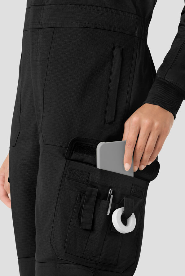 Mono m&eacute;dico Carhartt FLD & RSCU de tejido ripstop con cremallera y 11 bolsillos para mujer - Black - 5