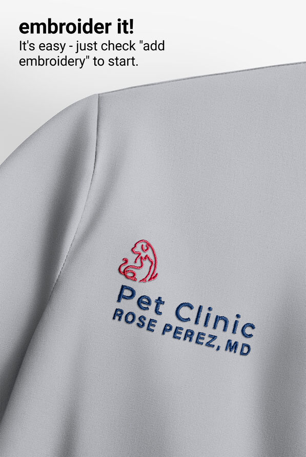 Strictly Scrubs Women's 4-Pocket Scrub Set - Silver - 6