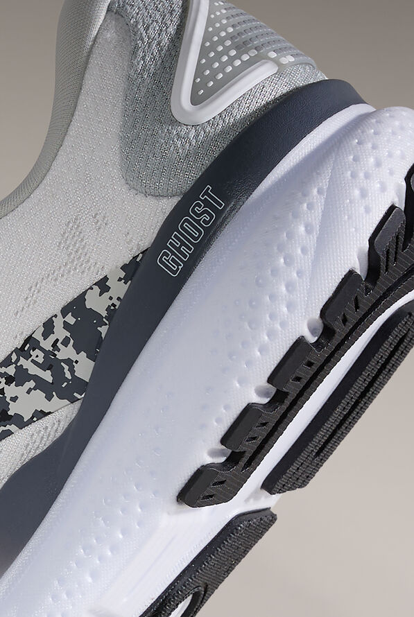 Brooks Women's Ghost 16 White/Oyster/Lava Athletic Lace Up Nursing Shoes - null - 7