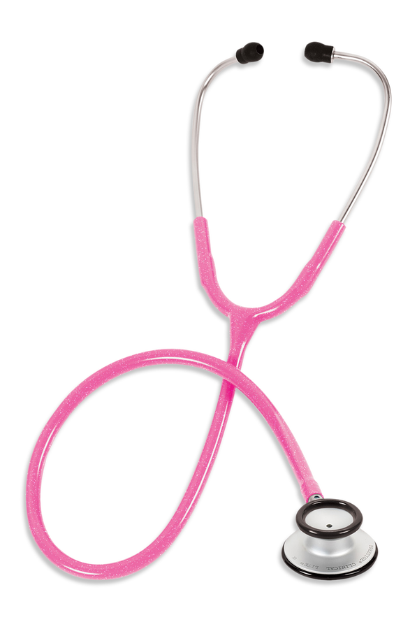Prestige Clinical Lite 31" Stethoscope - Sparkles/Hot Pink - 1