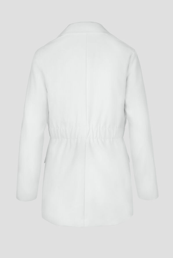 Wink Layers Women's 28 1/4"  4-Pocket Blazer Short Lab Coat - White - 2