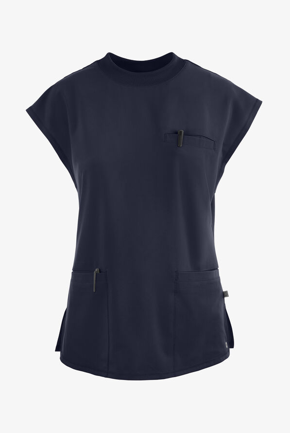 Blusa médica Cherokee Infinity STRETCH con mangas dolmán y 4 bolsillos para mujer - Navy - 1