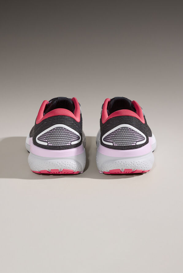 Brooks Women's Ghost 16 Black/Ebony/Raspberry Athletic Lace Up Nursing Shoes - null - 4