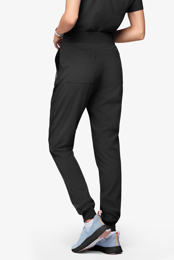 Easy Stretch EcoGrid Adela Women's 6-Pocket Jogger - Onyx Black - 5