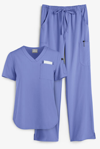 Conjunto de uniforme m&eacute;dico Tafford Active Stretch con 7 bolsillos para mujer