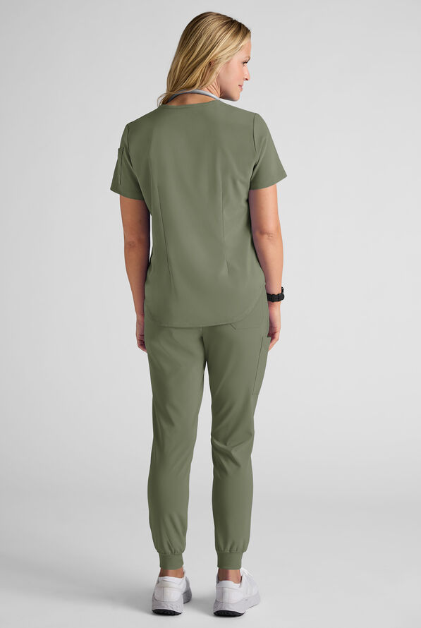 Easy STRETCH Women's Scrub Set - Olive Leaf - 4
