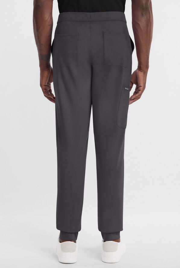 Pantal&oacute;n m&eacute;dico Cherokee Achieve STRETCH estilo jogger cargo con 5 bolsillos para hombre - Pewter - 4