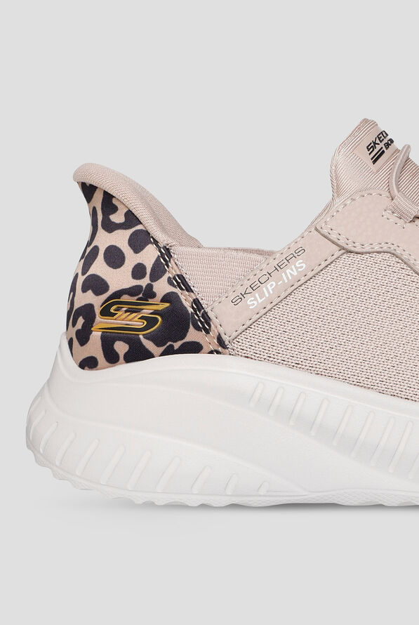 Skechers Bobs Sport Women's Slip Ins Bungee Mesh Leopard Sneaker - null - 4