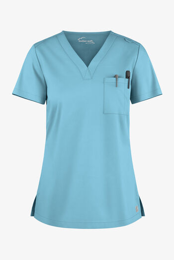 Butter-Soft STRETCH Women's 2-Pocket V-Neck Tuck-In Scrub Top