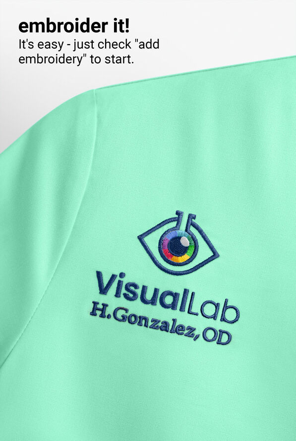 Blusa m&eacute;dica Butter-Soft STRETCH con cuello en V y 2 bolsillos para mujer - Jadelime - 6