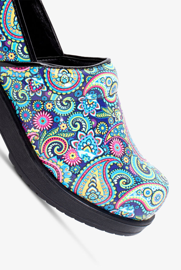 Savvy Women's Brandy Paisley 2 Nursing Clogs - null - 3