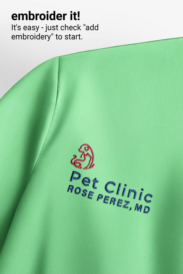 Med Couture Touch Women's 3-Pocket STRETCH Rib-Knit Side Panels Shirttail V-Neck Scrub Top - Kiwi Lime - 5