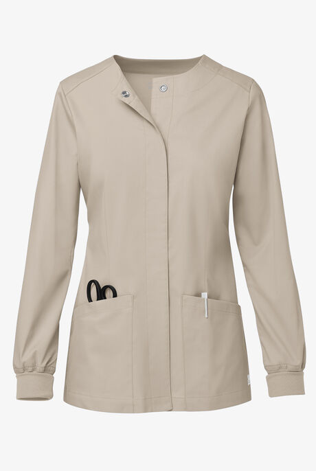 Chaqueta médica manga larga UA Butter-Soft STRETCH con botones a presión y 2 bolsillos para mujer