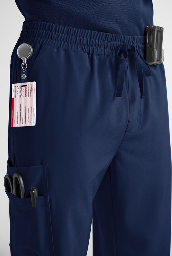 Easy STRETCH Men&rsquo;s 12-Pocket Scrub Pant - Navy - 6