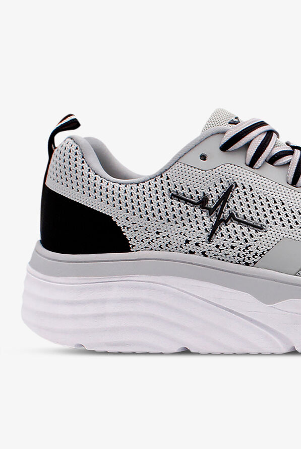 LaForst Women's Extreme Comfort Heart Beat Gray Athletic Lace Up Nursing Shoes - null - 4