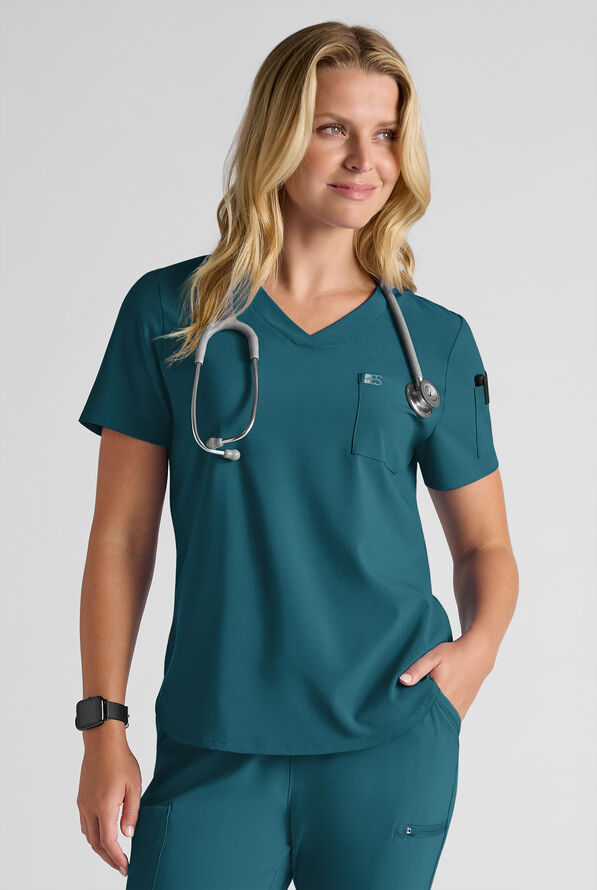 Conjunto de uniforme m&eacute;dico Easy STRETCH para mujer - Caribbean Blue - 5