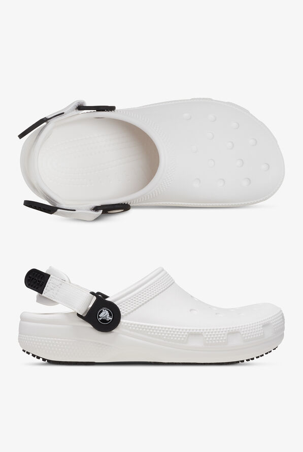 Crocs Unisex Classic Work White Clogs - White - 1
