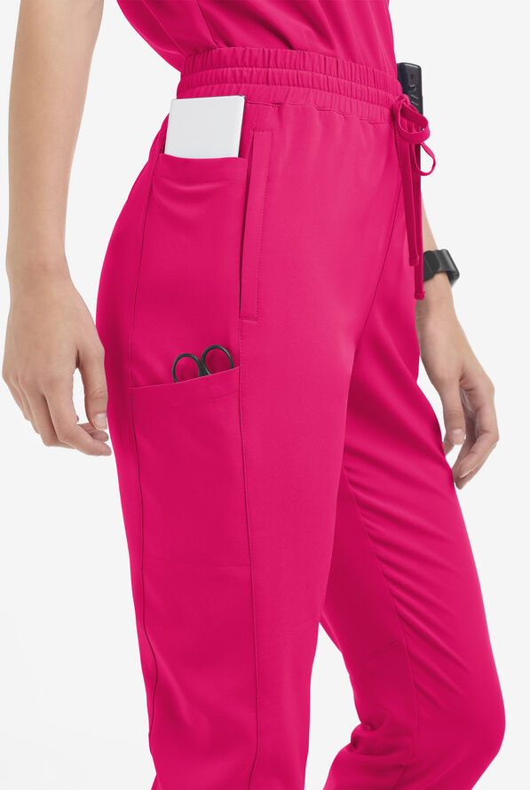 Pantal&oacute;n m&eacute;dico Easy STRETCH Kourtney estilo jogger con piernas delgadas modernas y 5 bolsillos para mujer - Flirt - 3