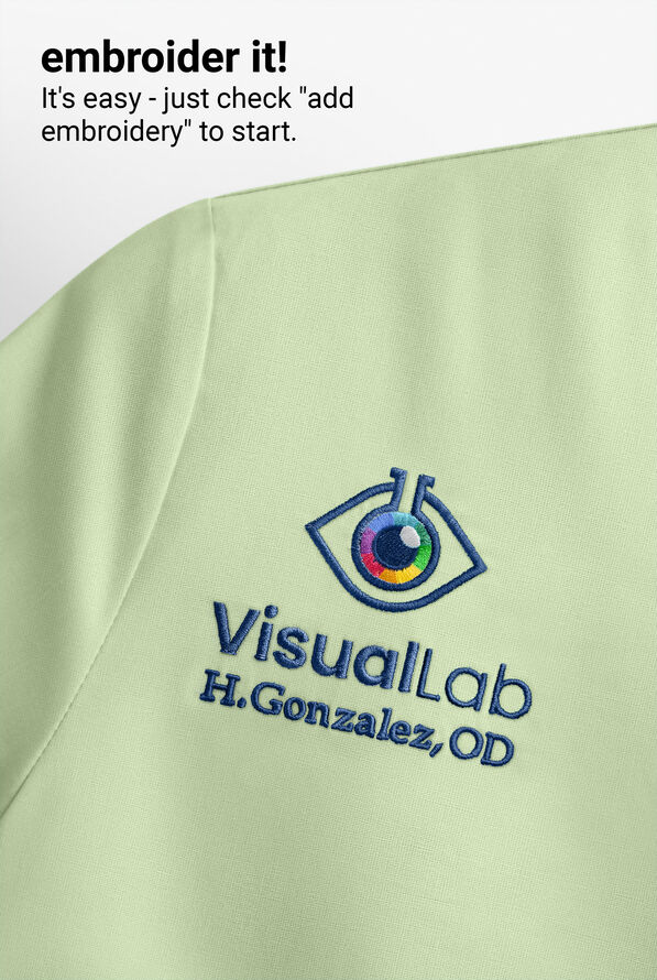 Butter-Soft Originals Women's 3-Pocket Mock Wrap Raglan Sleeve Scrub Top - Spring Mint - 4