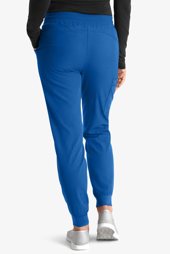 Skechers by Barco Theory Women's 4-Pocket STRETCH Cargo Jogger Scrub Pants - Royal - 4