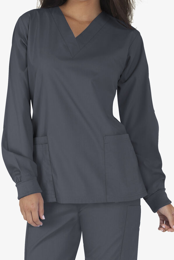 ButterSoft Scrubs Unisex Long Sleeve Scrub Top Unisex Scrubs