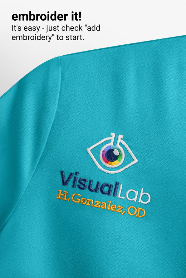 Easy STRETCH GiGi Women's Tuck In Lace Top - Teal - 5