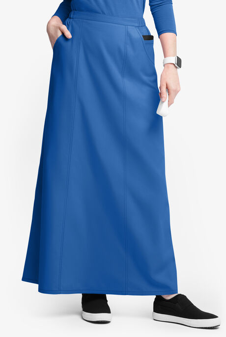 Falda médica estilo acampanada Butter-Soft Originals al tobillo con 4 bolsillos para mujer