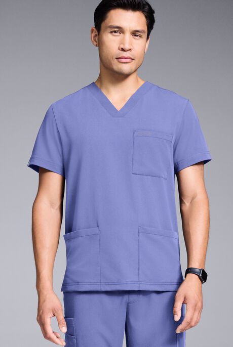 Hypothesis S-R Shift Ready Men's 4-Pocket V-Neck Scrub Top