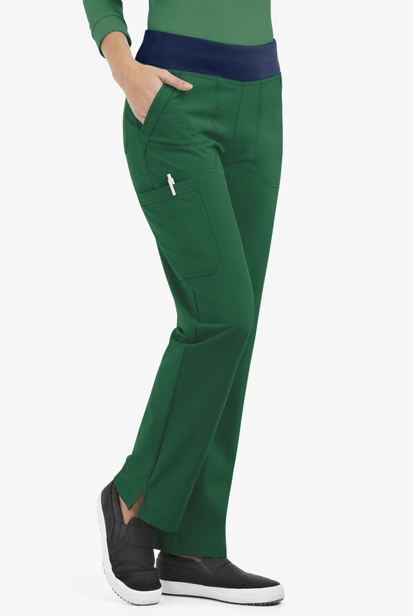 Pantalón médico Easy STRETCH tall Sienna estilo yoga con 5 bolsillos para mujer - Hunter/Navy - 1