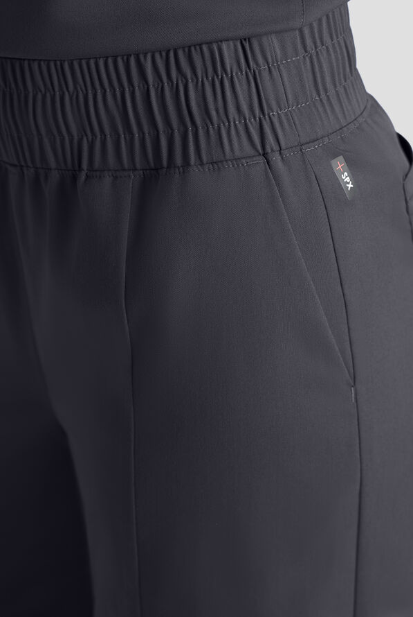 Pantal&oacute;n m&eacute;dico Grey's Anatomy&trade; by Barco Spandex Emerson STRETCH de tiro alto con piernas anchas y 5 bolsillos para mujer - Steel Gray - 5