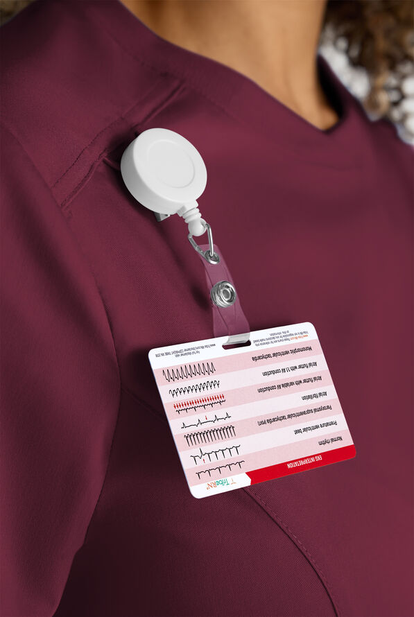 Butter-Soft STRETCH FLXTEK+ Women's 3-Pocket Crew Neck Scrub Top - Wine - 2