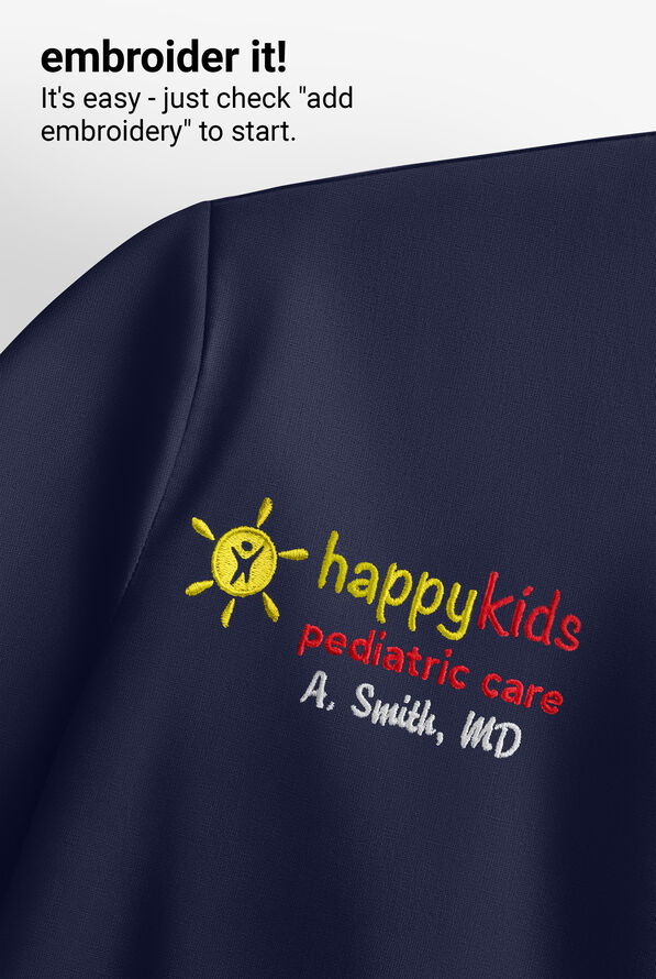 koi Lite&trade; Lilias Women's 2-Pocket Sweetheart Notch Neck Scrub Top - Navy - 7