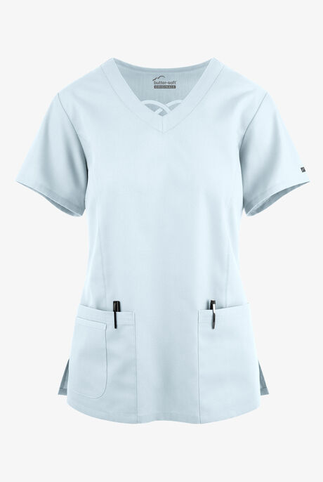 Butter-Soft Originals Women's 3-Pocket Crisscross V-Neck Scrub Top