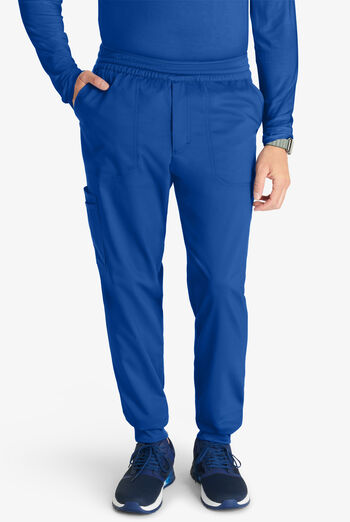 Cherokee Workwear Revolution Men's 5-Pocket STRETCH Mesh Waistband Cargo Jogger Scrub Pants