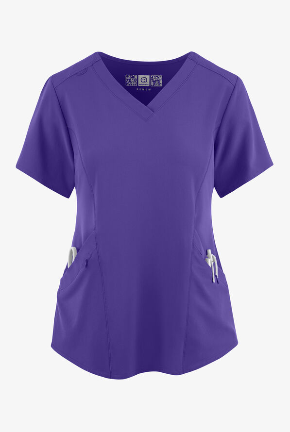 WonderWink Renew Women's 4Pocket STRETCH Scrub Top, Stretch Scrubs
