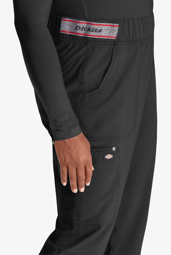Dickies EDS NXT Women's 5-Pocket Cargo Jogger Scrub Pants - Black - 3
