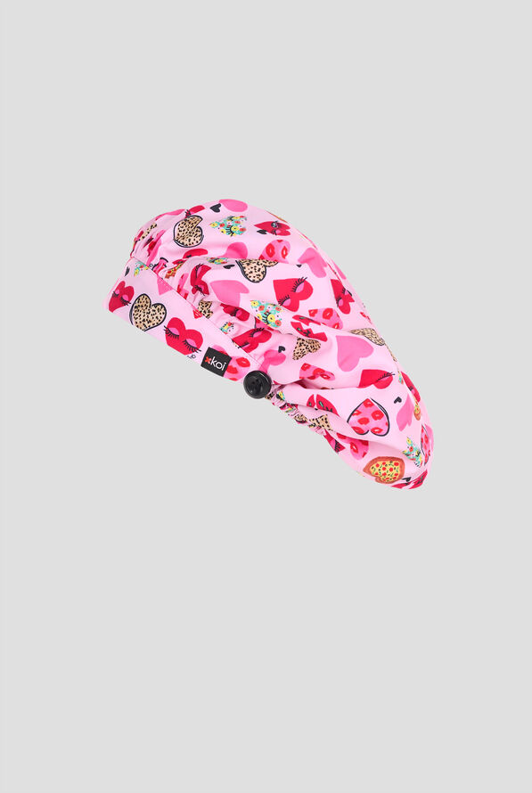 Gorro médico Koi Next Gen Wink Love Hearts estilo bouffant - null - 1