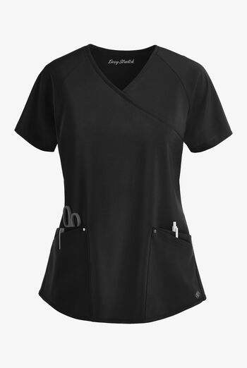 Blusa médica Easy STRETCH Cara con mangas raglán y 4 bolsillos para mujer