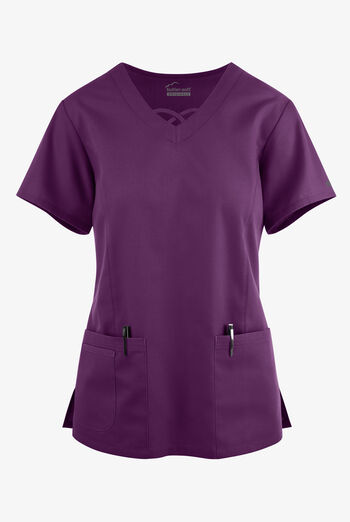 Butter-Soft Originals Women's 3-Pocket Crisscross V-Neck Scrub Top