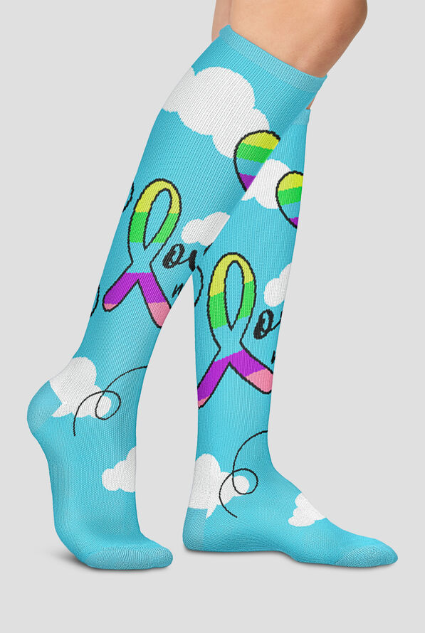 Cherokee Love Is In The Air Women's 10-15 mmHg Light Compression Socks - null - 3