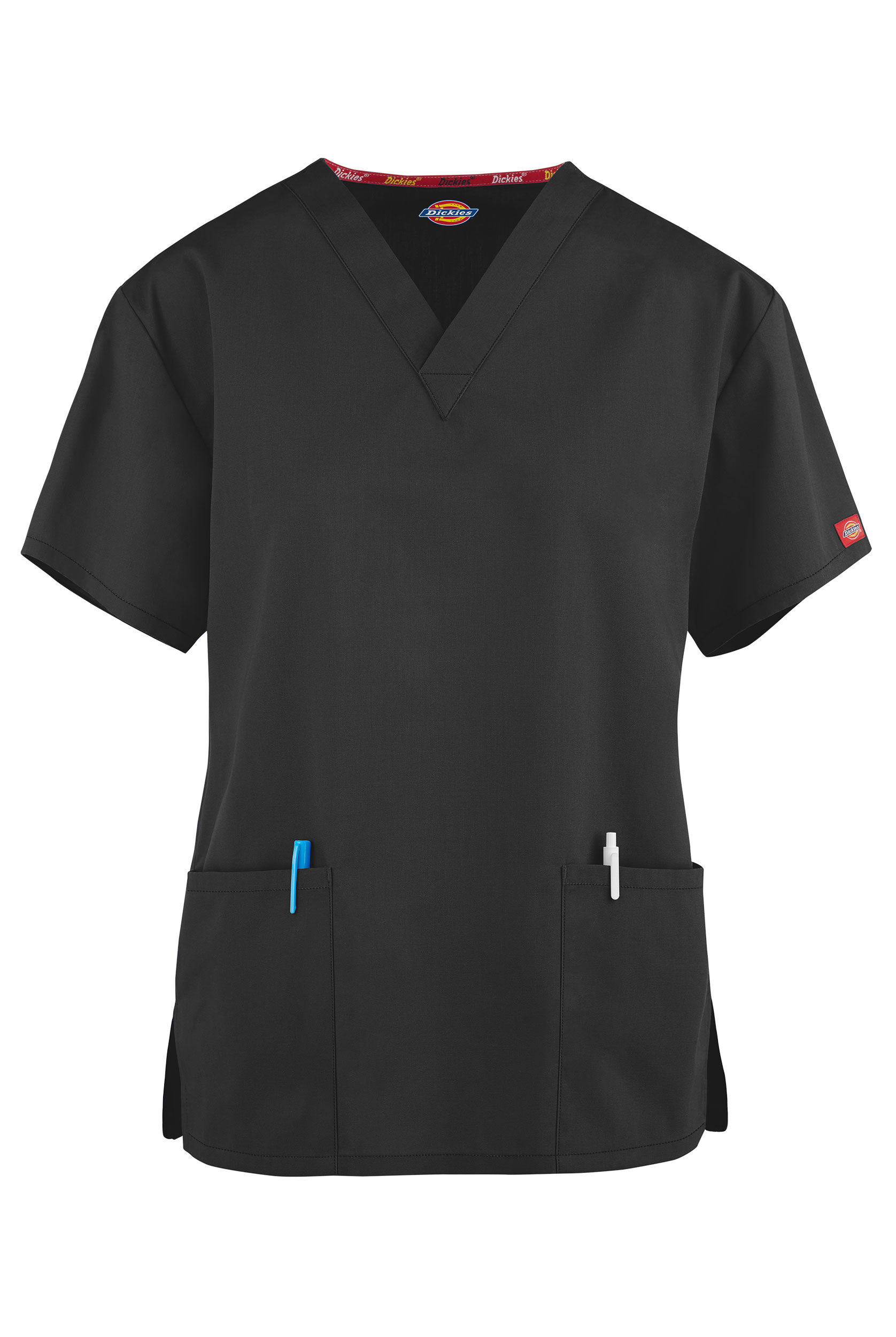 Dickies EDS Women's Scrub Top 85906 – Black – Cotton Blend – Free Shipping