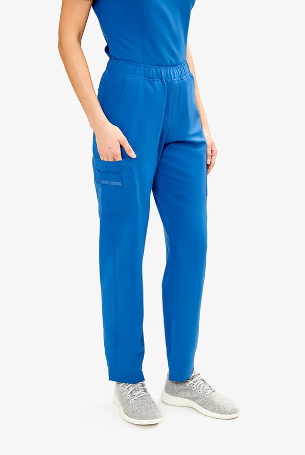 Pantal&oacute;n m&eacute;dico Keswi con cord&oacute;n interior y 9 bolsillos para mujer - Royal - 1